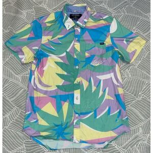 Chubbies Short Sleeve Button Up Men's Sz M Hawaiian Relaxed Fit